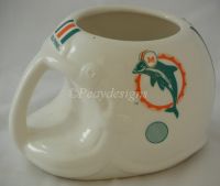 MIAMI DOLPHINS Football Helmet Coffee Mug Vintage